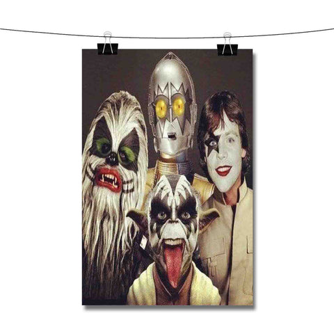 Star Wars as Kiss Band Poster Wall Decor
