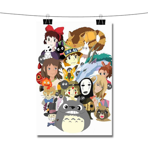 Studio Ghibli Characters Poster Wall Decor