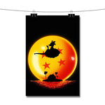Sunset Dragon Ball Goku Poster Wall Decor