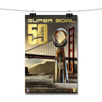 Super Bowl 50 San Francisco Poster Wall Decor