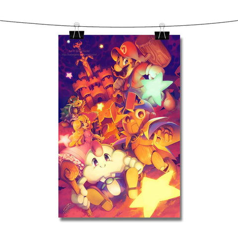 Super Mario Legend of the Seven Stars Characters Poster Wall Decor