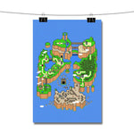 Super Mario World Map Poster Wall Decor