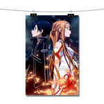 Sword Art Online Kirito and Asuna Anime Poster Wall Decor