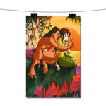 Tarzan and Jane Love Sunset Disney Poster Wall Decor