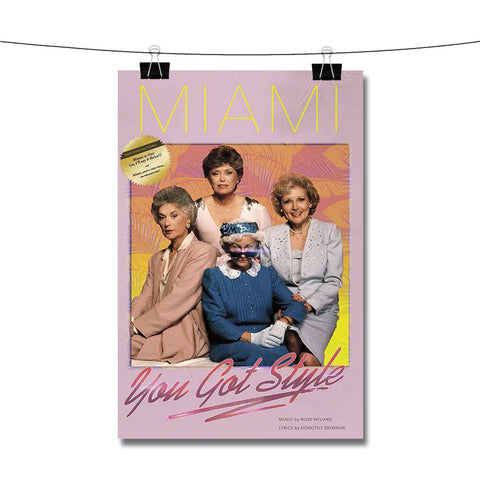 The Golden Girls Miami Poster Wall Decor