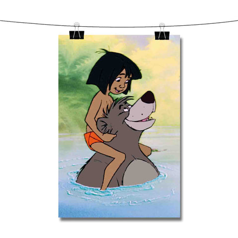 The Jungle Book Baloo and Mowgli Poster Wall Decor