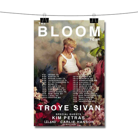 Troye Sivan The Bloom Tour Poster Wall Decor