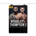 UFC 209 Woodley vs Thompson Poster Wall Decor
