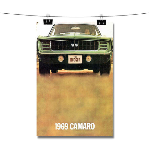 Vintage 1969 Chevrolet Camaro Poster Wall Decor