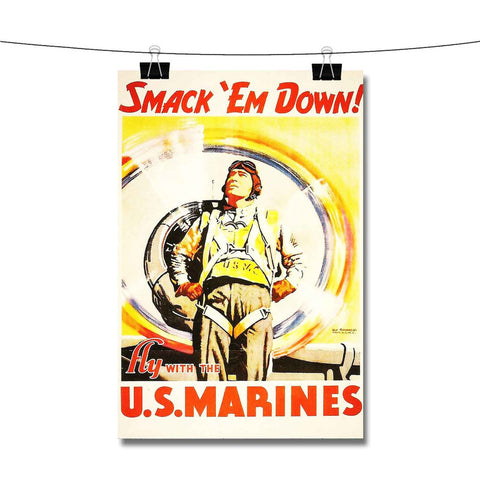 WW2 Smack Em Down New Poster Wall Decor