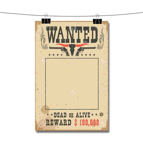 Western Wanted Poster Wall Decor