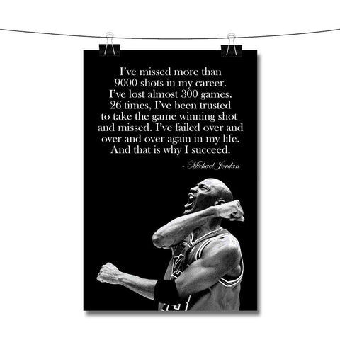 Why I Succeed Michael Jordan Quotes Poster Wall Decor