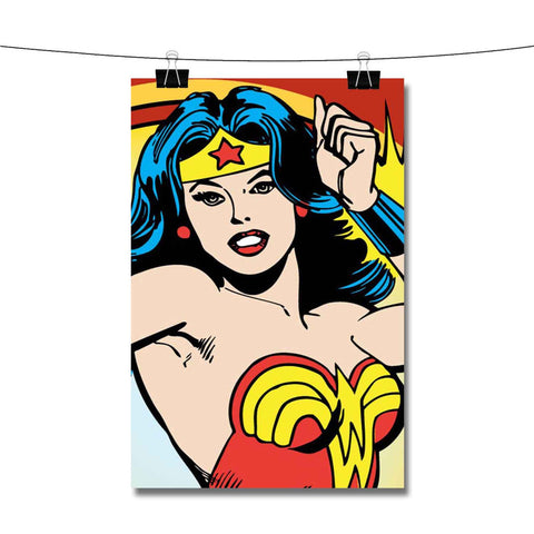 Wonder Woman Red Poster Wall Decor