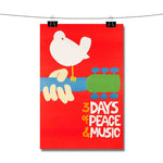 Woodstock 3 Days of Peace Music Poster Wall Decor
