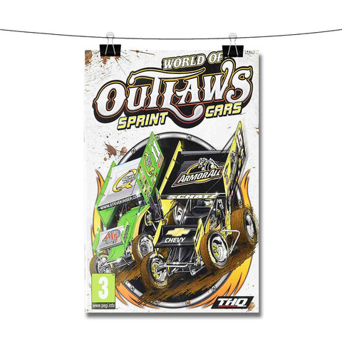 World of Outlaws Sprint Cars Poster Wall Decor