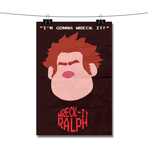 Wreck It Ralph Quotes Poster Wall Decor