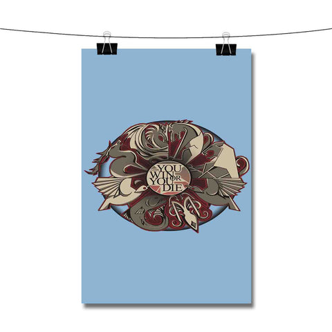 You Win or You Die Game of Thrones Poster Wall Decor