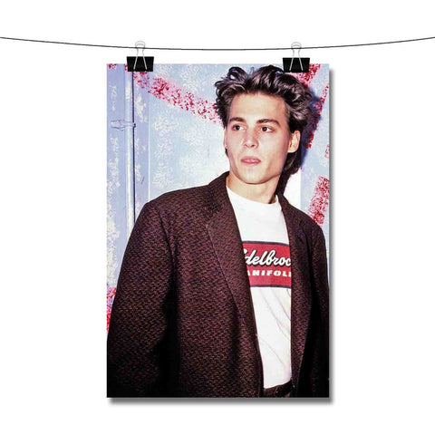 Young Johnny Depp Poster Wall Decor