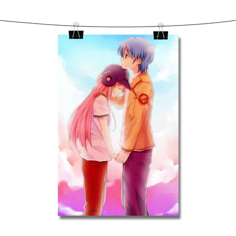 Yui and Hinata Angel Beats Poster Wall Decor