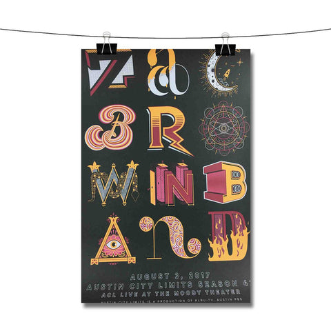 Zac Brown Band Typography Poster Wall Decor
