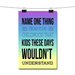 facebook game posts Poster Wall Decor