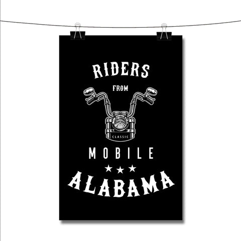 Riders from Mobile Alabama Poster Wall Decor