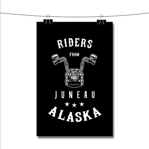 Riders from Juneau Alaska Poster Wall Decor