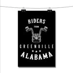 Riders from Greenville Alabama Poster Wall Decor